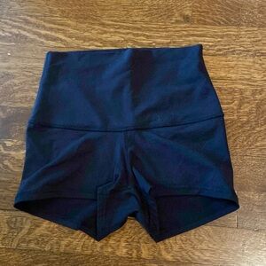 Black Lululemon spandex shorts size 4